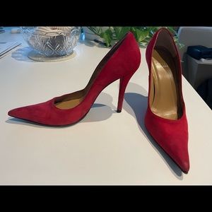 Red stilettos Stuart Weitzman
